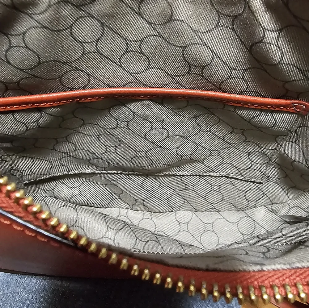 ORYANY Greta Logo Shoulder Bag in Orange - Picture 7 of 12